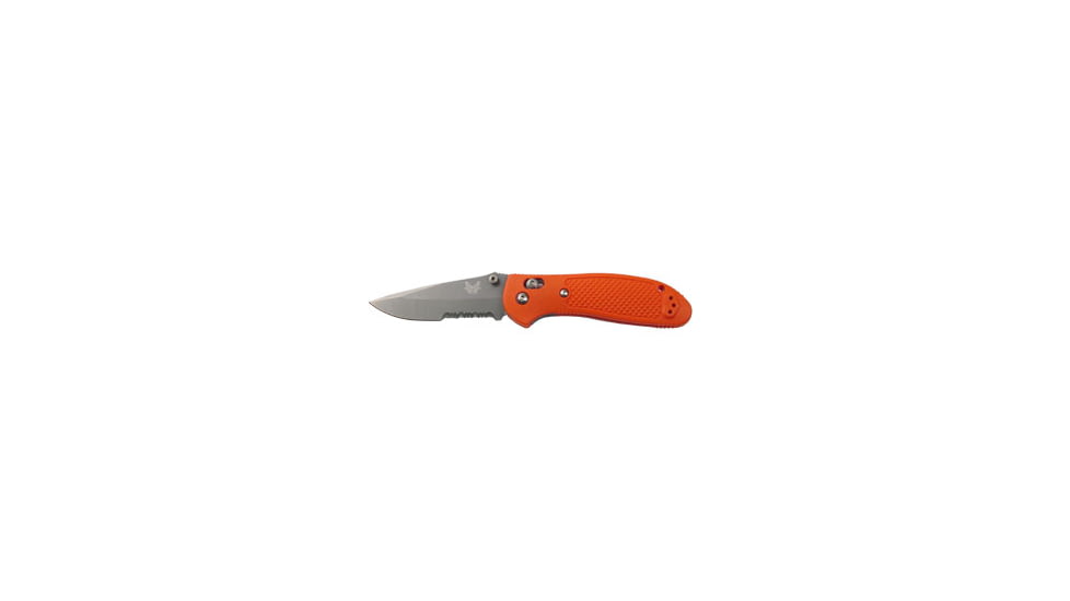Benchmade 551 Griptilian Knife by Pardue Design w/ Combo Edge Corrosion Resistant Blade &amp; Orange Handle 551SH2O