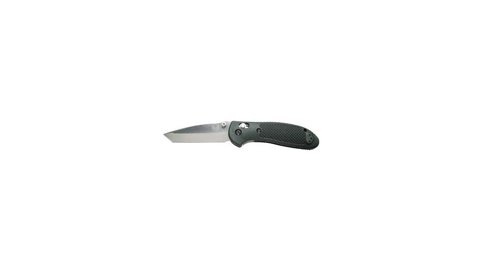 Benchmade Griptillian Tanto Folding Knife, Plain Edge, Satin Blade, Black Handle 553