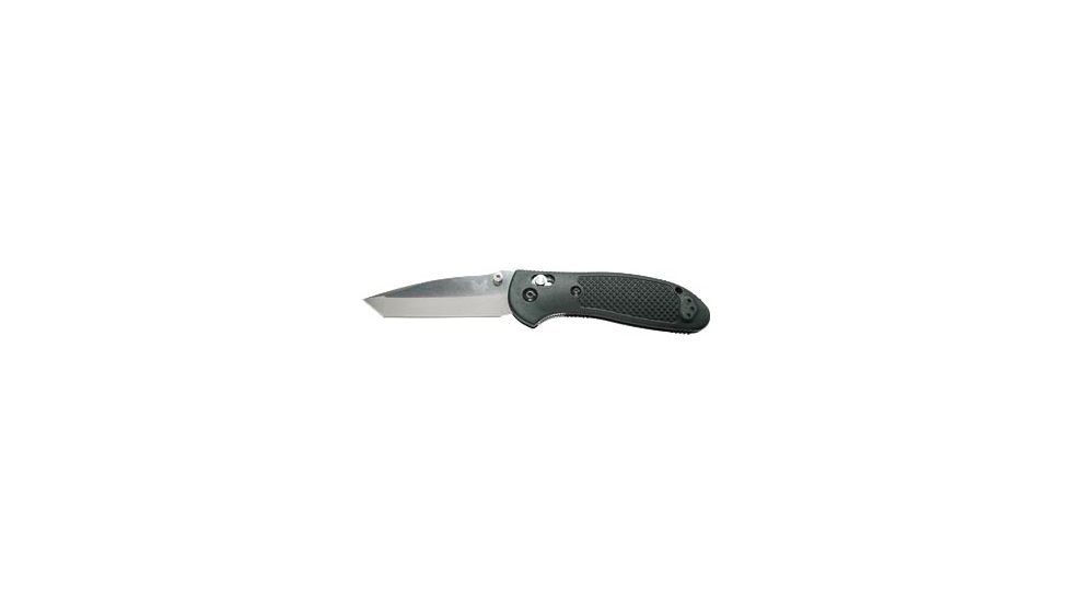 Benchmade Griptillian Tanto Folding Knife, Plain Edge, Satin Blade, Black Handle 553