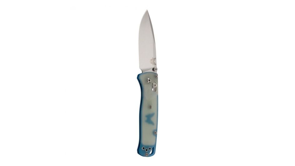 Benchmade Limited Edition Bugout Folding Knife, 3.24in, CPM-20VC, G10, Natural Jade w/Blue Accent 535-1901