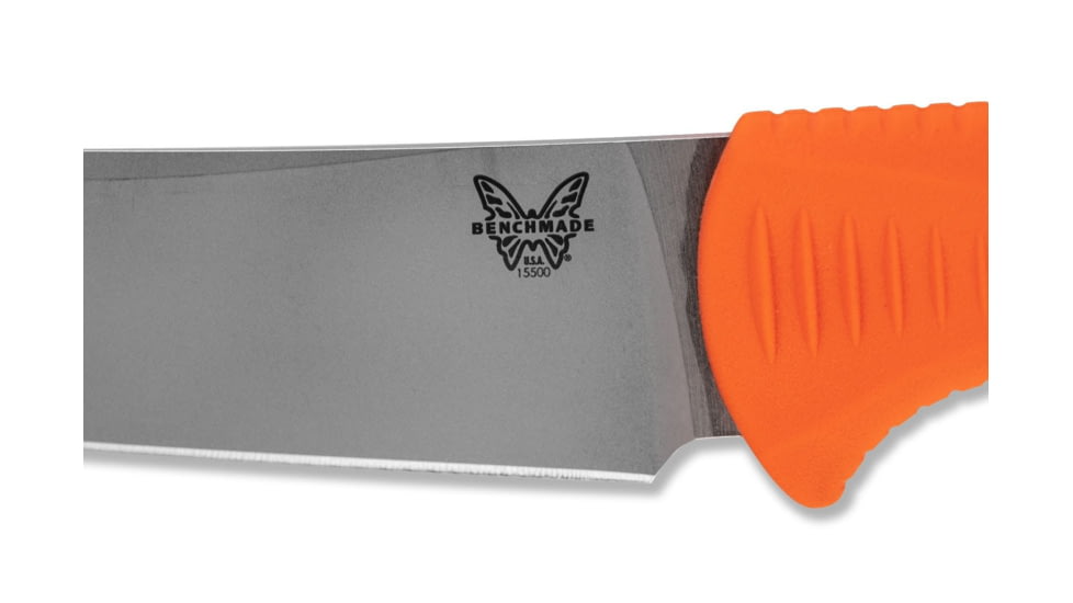 Benchmade Meatcrafter MLD Fixed Blade Kitchen Knife, 6.08in CPM-154 Trailing Point Blade, Santoprene Handle, 15500