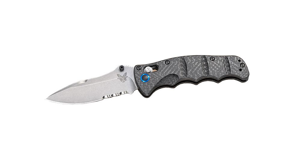 Benchmade Nakamura AXIS ComboEdge Folding Knife, Black 484S-1