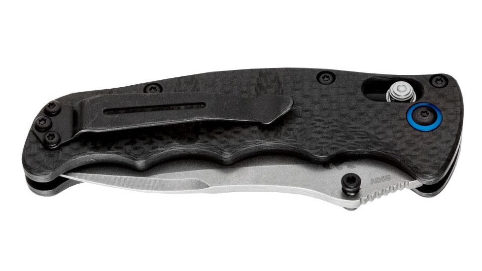 Benchmade Nakamura AXIS Plain Edge Folding Knife, Black 484-1