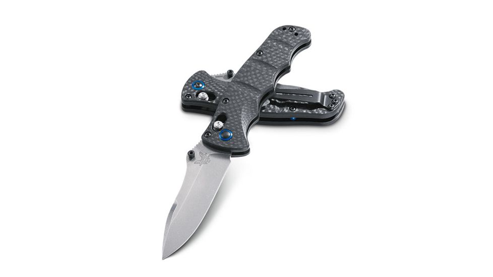 Benchmade Nakamura AXIS Plain Edge Folding Knife, Black 484-1