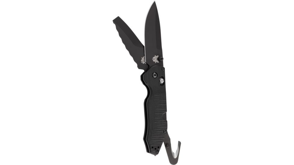 Benchmade Outlast Folding Knife, Axs, Drop Point Black Blade, G10 Black Handle, 365BK