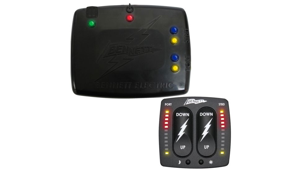 Bennett Trim Tabs Control Pad w/Retractor &amp; Indicator BOLT 54112