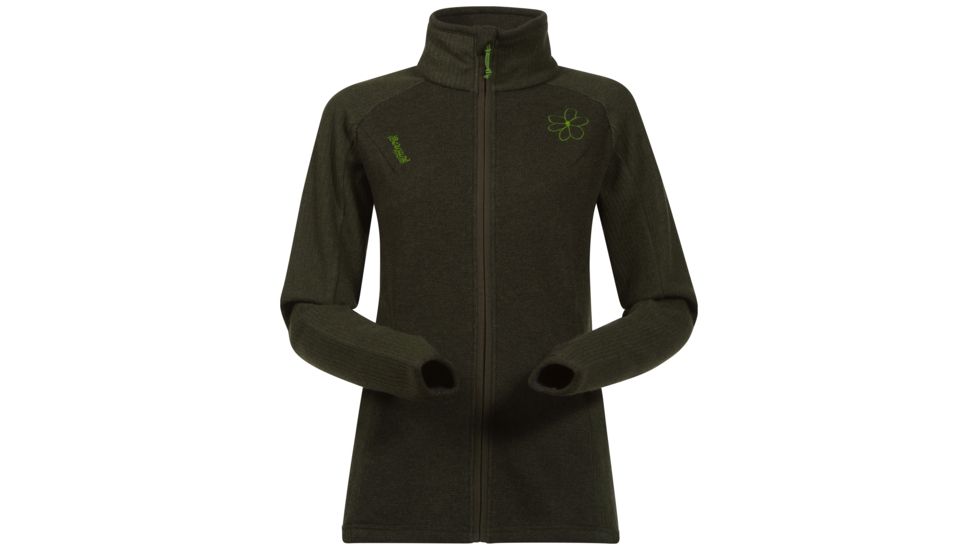 Bergans of Norway Cecilie Wool Jacket - Womens -Deep Moss Melange-Medium