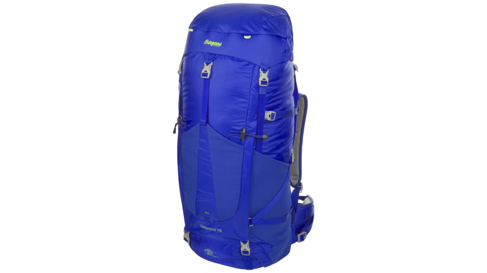 Bergans of Norway Glittertind 70 L Backpack-Cobalt Blue/Neon Green-Large