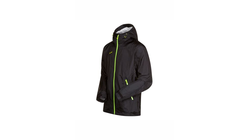 Bergans of Norway Helium Jacket - Mens-Black/Neon Green-Small