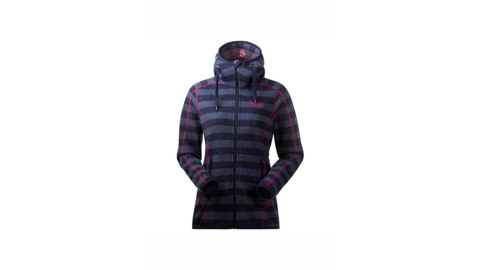Bergans of Norway Humle Jacket - Women's-Navy/DustyBlStrp/Ht P-Small