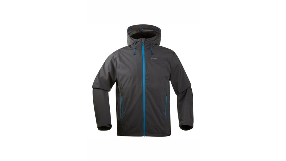 Bergans of Norway Microlight Jacket - Men's-Solid Dk Grey/Br Seablue-Large