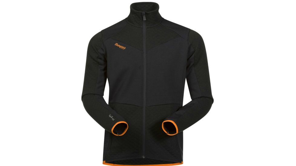 Bergans of Norway Middagstind Jacket - Men's-Solid Charcoal/Pumpkin-Small