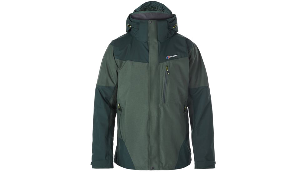 Berghaus Arran Shell Jacket - Men's-Scarab/Deep Forest-Medium