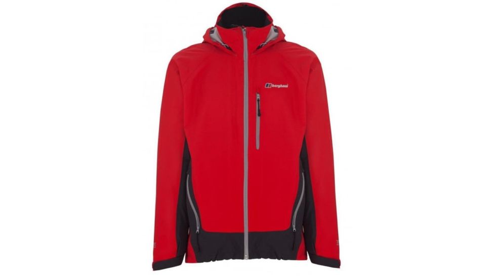 Berghaus Carrock Shell Jacket - Men's Large - Red/Dark Grey