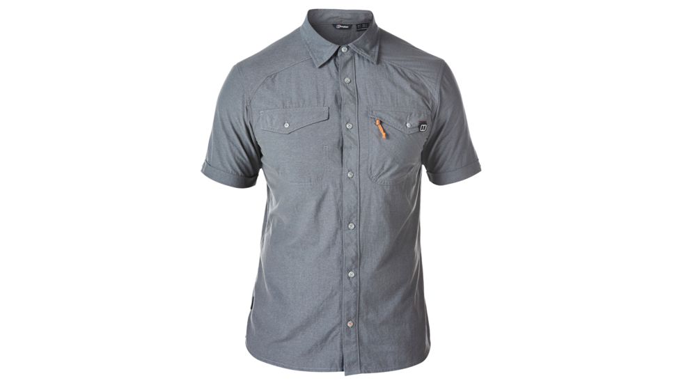Berghaus Explorer Eco Short Sleeve Shirt - Men's-Grey Marl-X-Large