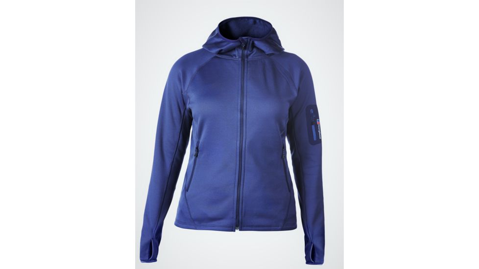 Berghaus Pravitale Hooded Fleece Jacket - Women's Medium - Blue/Dark Blue