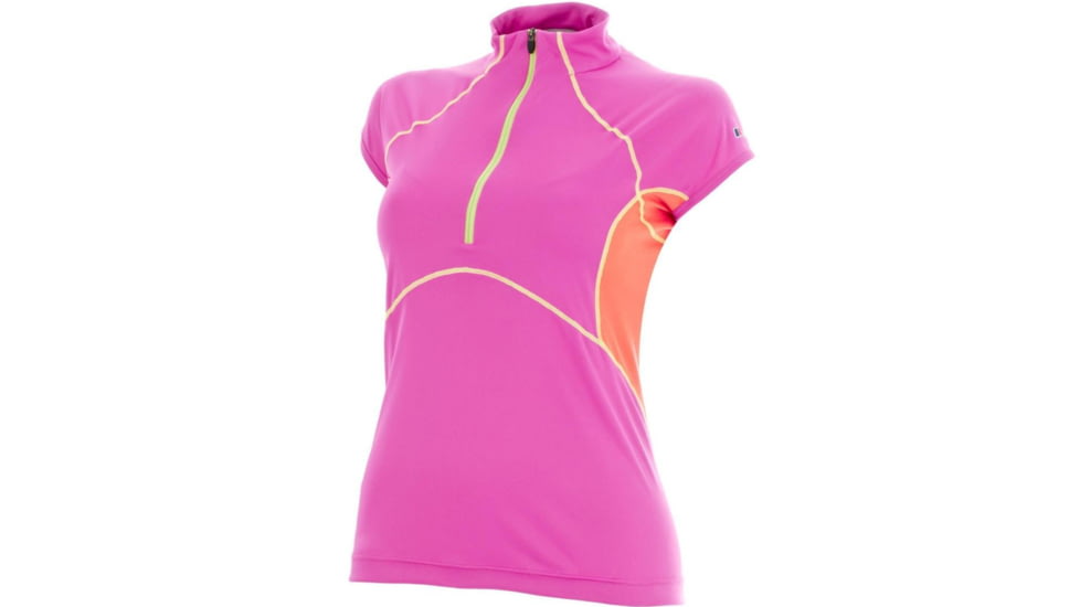 Berghaus Vapour II SS Base Zip Tee - Women's -Pink-Medium