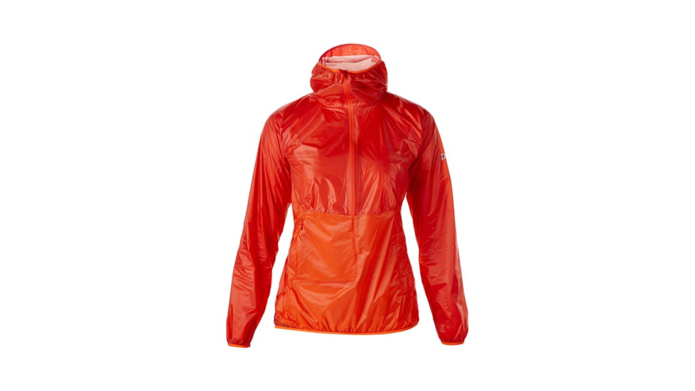 Berghaus VapourLite Hyper Smock 2.0 - Womens-Flame Scarlet/Big Orange-Large bgh0040-Flame Scarlet/Big Orange-Large