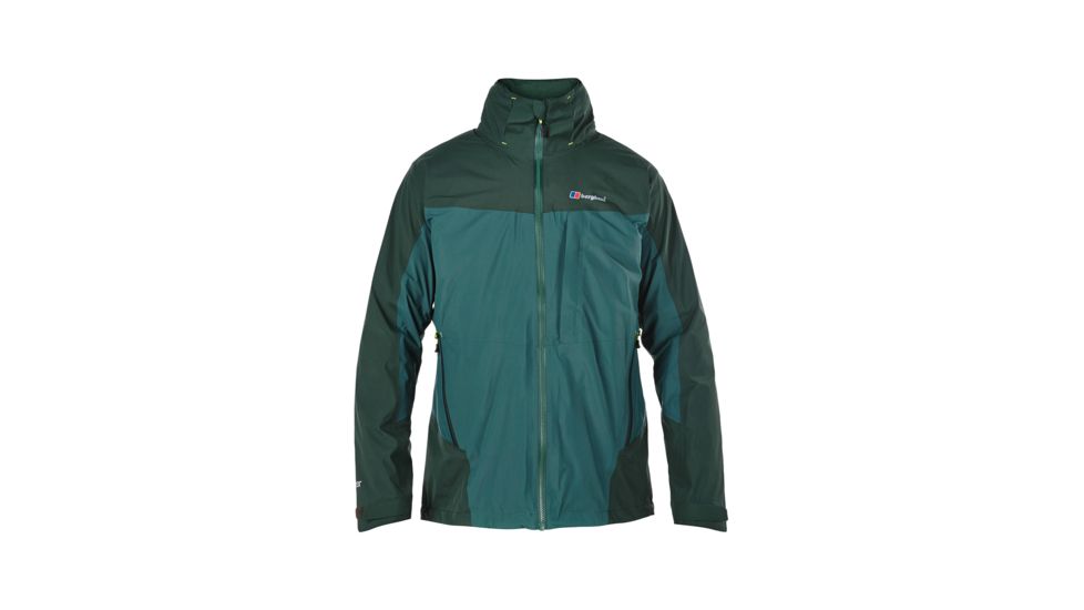 Berghaus Vorlich Shell Hooded Jacket - Men's Large - Green/Dark Green