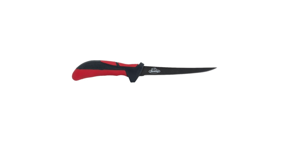 Berkley 4in XCD Fillet Knife, Red/Gray/Black, 1432158