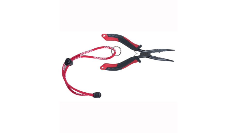 Berkley 6in XCD Bent Nose Pliers, Red/Gray/Black, 1402758