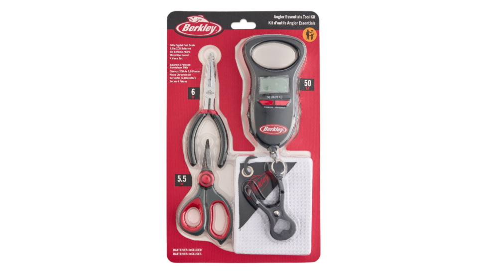 Berkley Angler Essential Tool Kit, Red/Black, 1630947