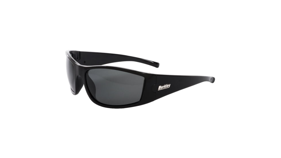 Berkley Badger Sunglasses, Black Frame, Grey Lens, 1416023