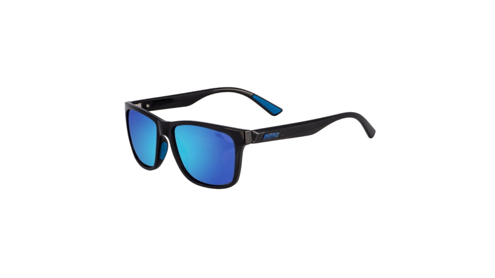 Berkley BER003 Sunglasses, Black Frame, Blue Mirror Grey Base Lens, 1479101