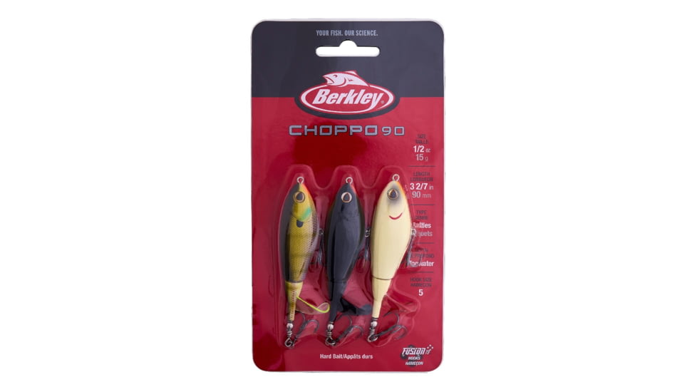 Berkley Choppo 3 Pack Kit Hard Baits, Assorted, 90, 1596053