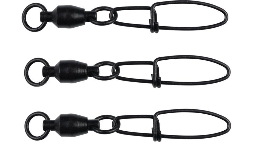 Berkley Cross-Lok Snap and Swivels, Black, Ball Bearing, Size 2 176094