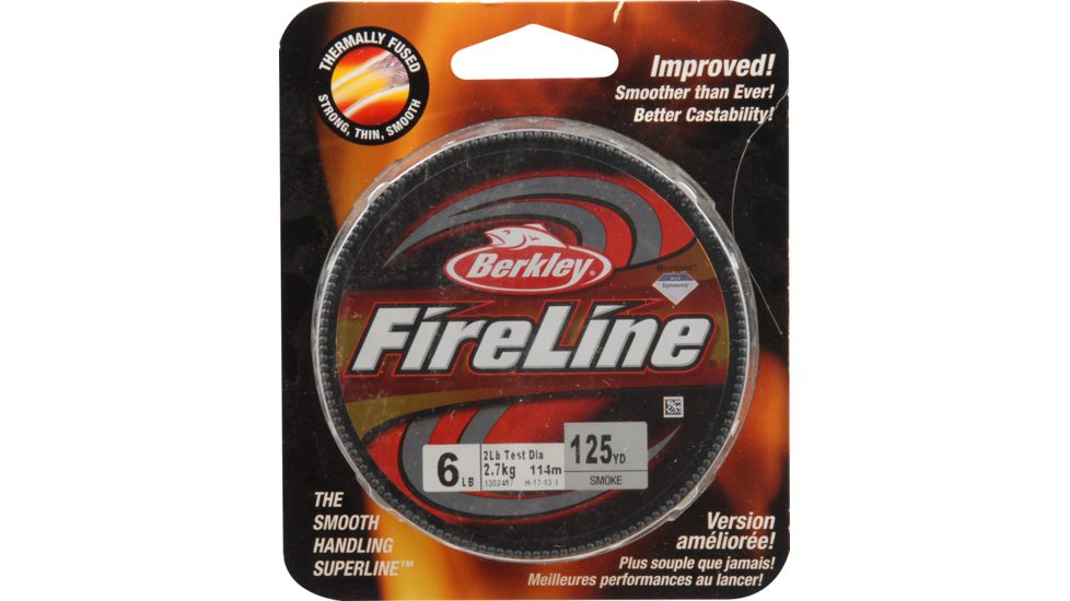 Berkley Fireline Fused Original Smoke 125 yd - 6lb Test Fishing Line 121451