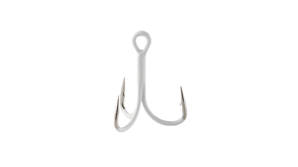 Berkley Fusion19 EWG Treble Hooks, 4, White, FSN19EWGTR4-WH