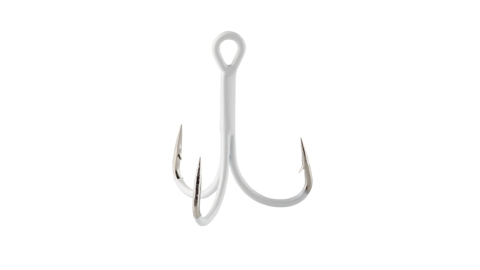 Berkley Fusion19 EWG Treble Hooks, 8, White, FSN19EWGTR8-WH