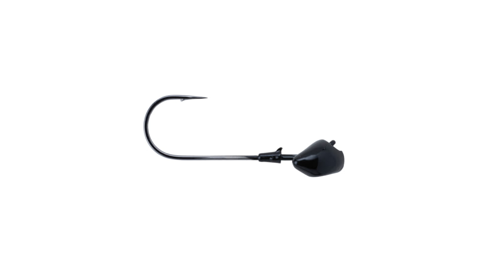 Berkley Fusion19 Football Head, Hook Size 5/0 L, Tackle Size 3/4oz / 21g, Black, FSN19FBHD3/4-BL