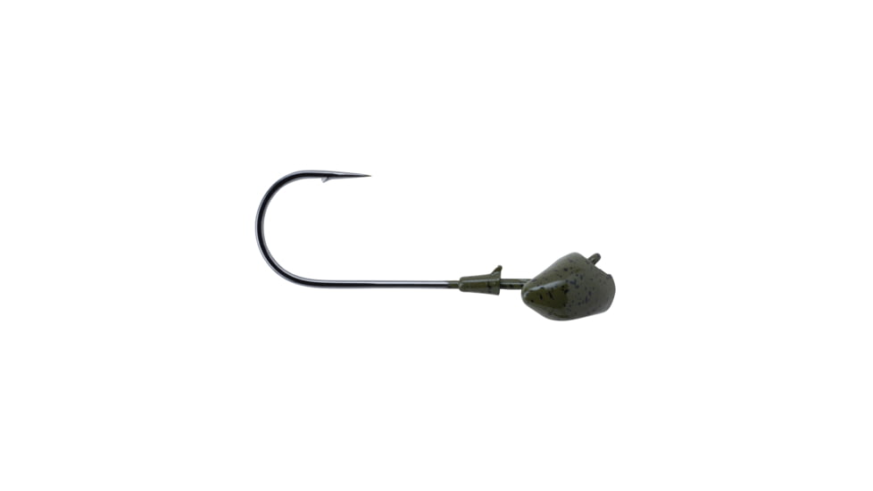 Berkley Fusion19 Football Head, Hook Size 5/0 L, Tackle Size 3/4oz / 21g, Green Pumpkin, FSN19FBHD3/4-GP
