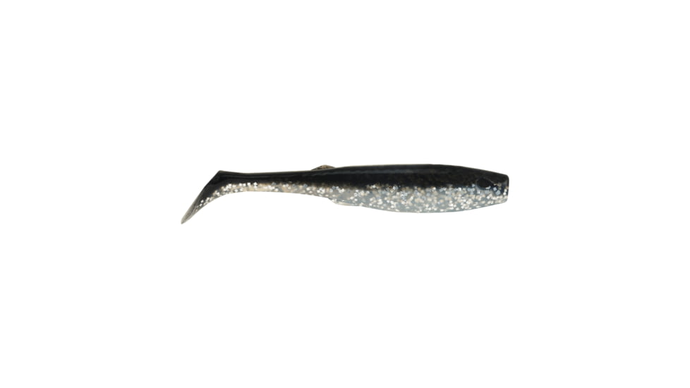 Berkley Gulp! Alive! Paddleshad Half Pint 3in, Black Silver, GASHPPS3-BSV