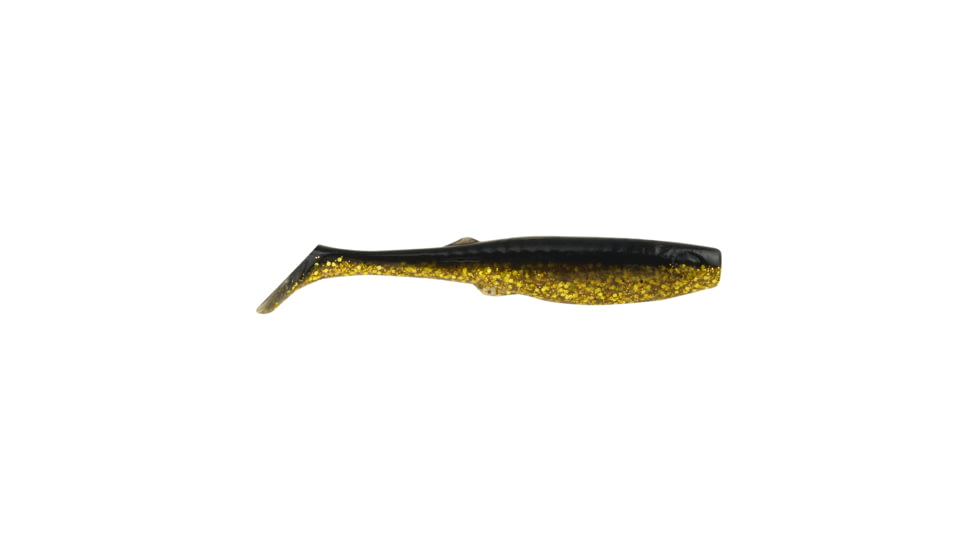 Berkley Gulp! Alive! Paddleshad Half Pint 4in, Black Gold, GASHPPS4-BGD