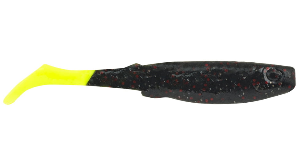 Berkley Gulp! Alive! Paddleshad Half Pint 4in, Morning Glory Chartreuse, GASHPPS4-MG