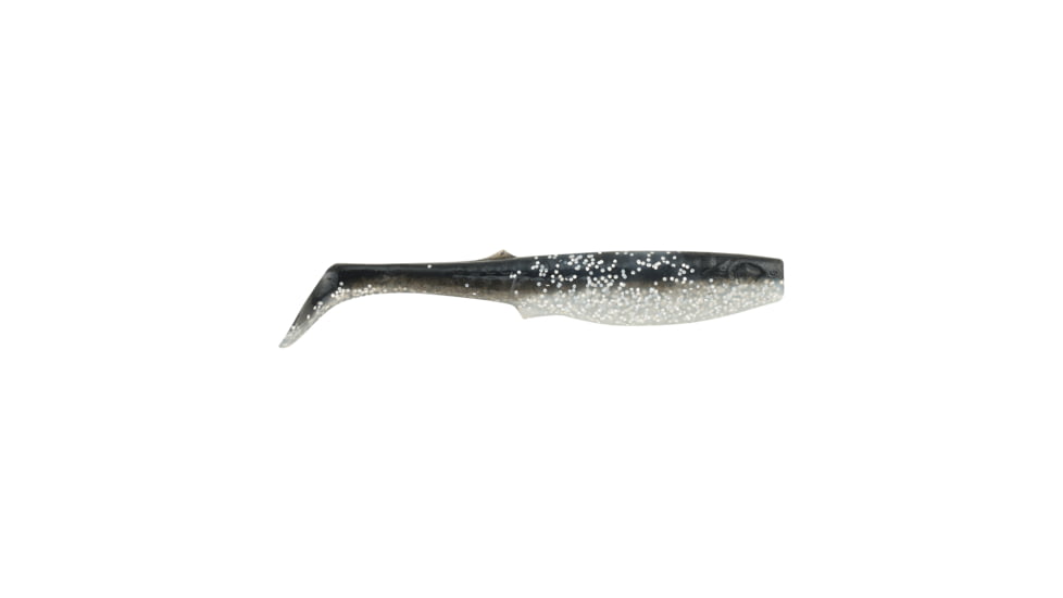 Berkley Gulp! Alive! Paddleshad Soft Bait, 3in / 8cm, 17.1 oz, Black Silver, GAFPPS3-BSV