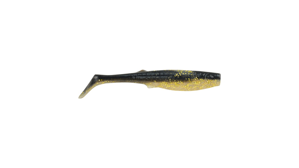 Berkley Gulp! Alive! Paddleshad Soft Bait, 5in / 13cm, Black Gold, GAFPPS5-BGD