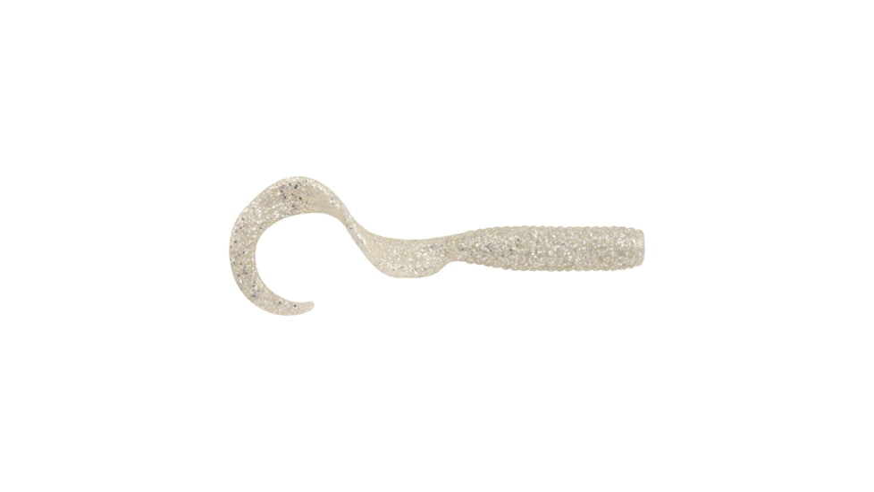 Berkley Gulp! Grub Soft Bait, 4in, White Bling, 1545481