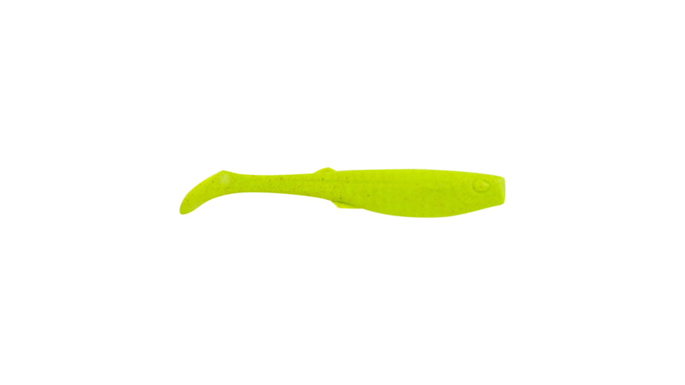 Berkley Gulp! Paddleshad Soft Bait, 4in / 10cm, Chartreuse, GFPS4-CH