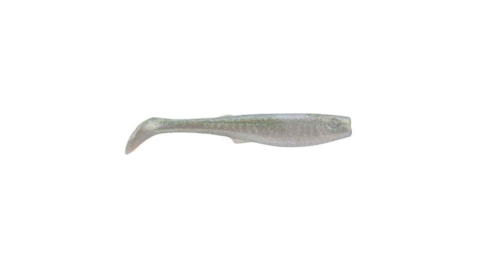 Berkley Gulp! Saltwater Paddleshad Soft Bait Lures, 4in, 4 Pack, Green Chrome, 1573124