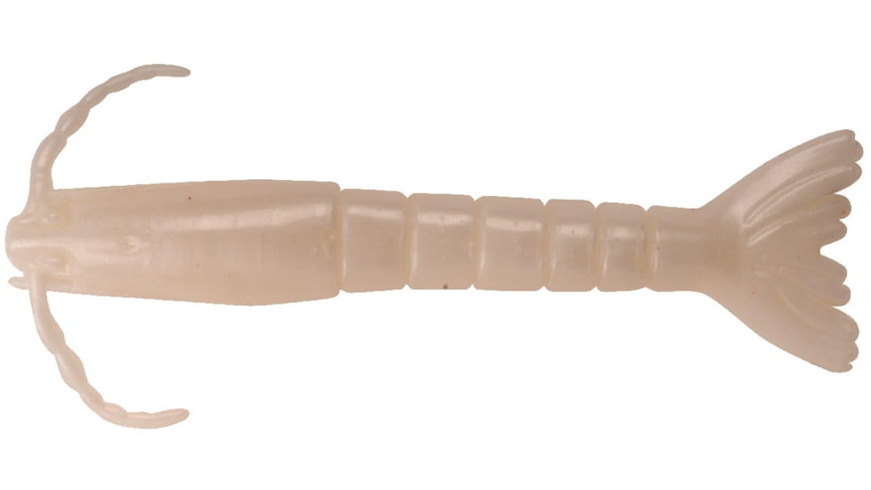 Berkley Gulp! Saltwater Shrimp Soft Bait, 4in, 8 Pack, Pearl White, 1115913