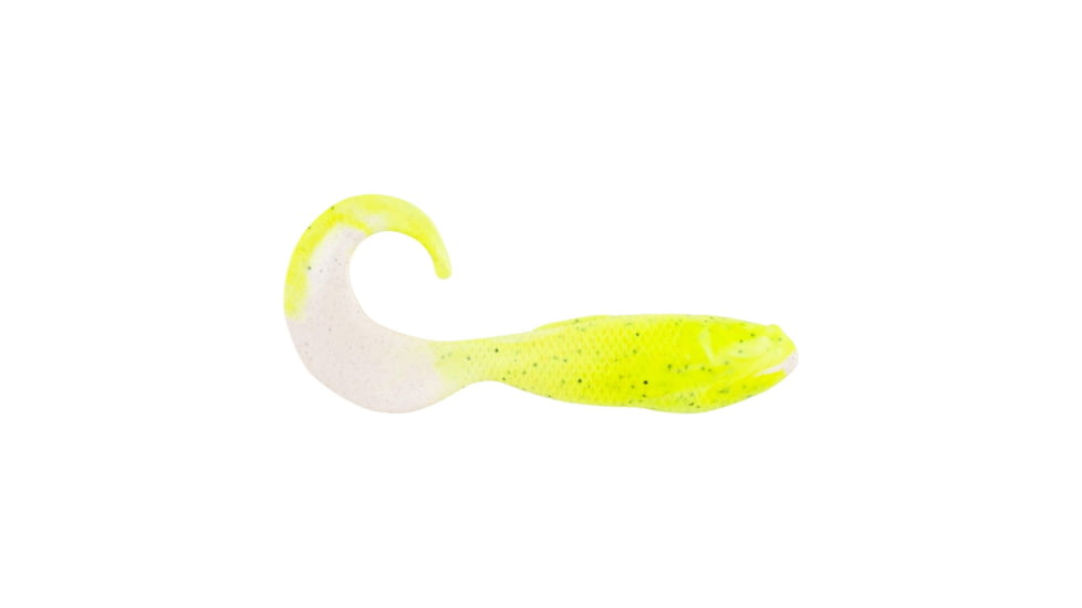 Berkley Gulp! Saltwater Swimming Mullet Soft Bait, 4in, 10 Pack, Chartreuse Pepper Neon, 1509663