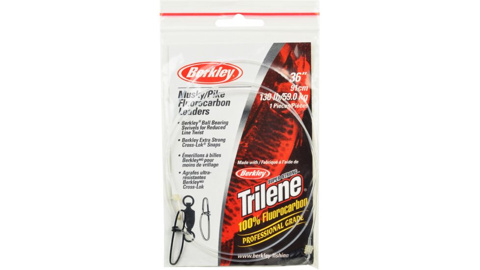 Berkley Musky/Pike Fluorocarbon Leaders, 130 lb, 36in. 177090