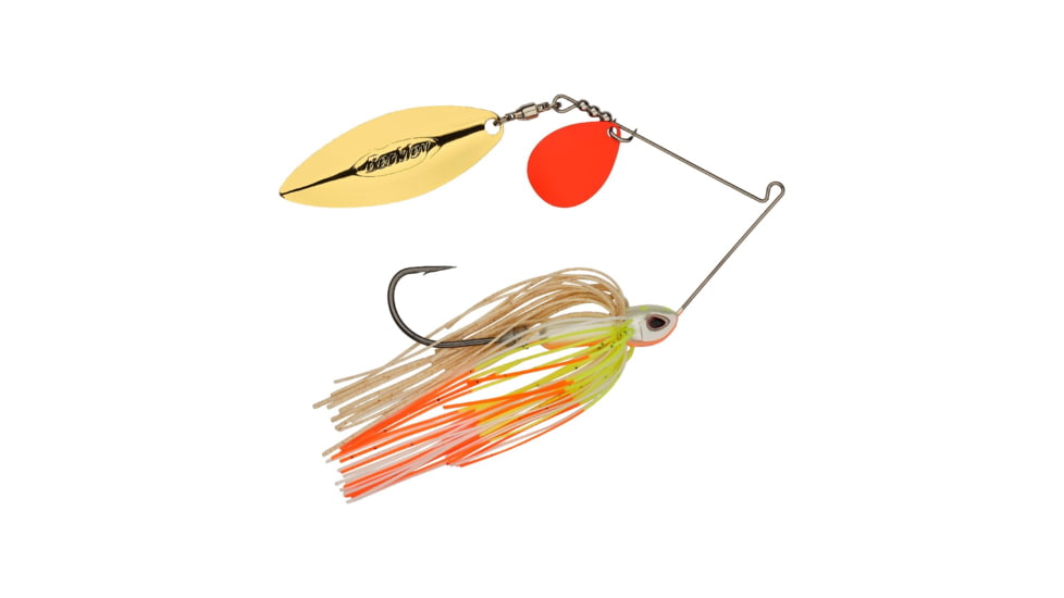 Berkley Power Blade Compact Colorado/Willow Spinnerbait, 1/2oz, Coleslaw/Orange + Gold, 1570606