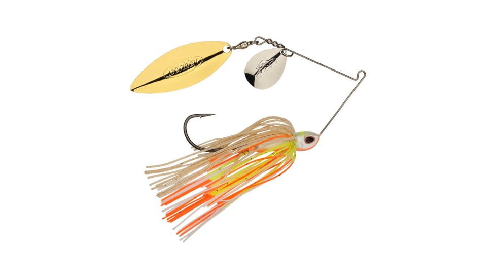 Berkley Power Blade Compact Colorado/Willow Spinnerbait, 1/2oz, Coleslaw/Silver + Gold, 1570607