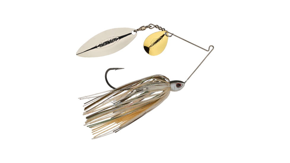 Berkley Power Blade Compact Colorado/Willow Spinnerbait, 1/2oz, Herring/Gold + Silver, 1570603