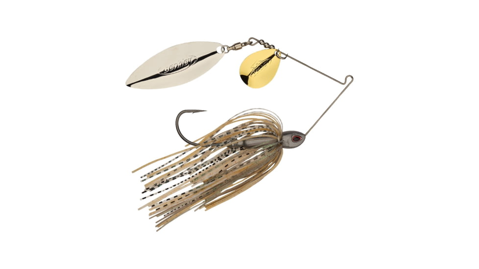 Berkley Power Blade Compact Colorado/Willow Spinnerbait, 1/2oz, Silver Bullet/Gold + Silver, 1570611